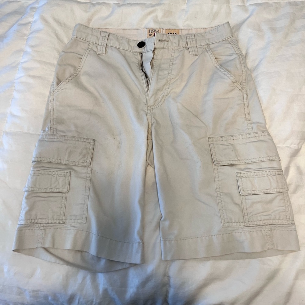 Cream colored Cargo Khaki Shorts (30W)